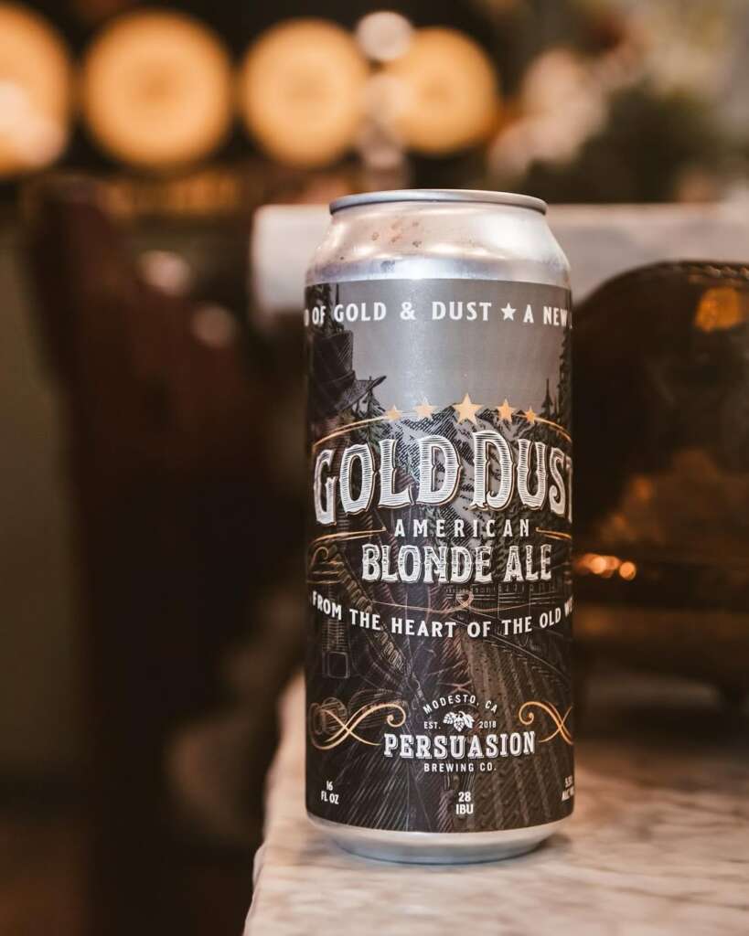 Gold Dust ale label artwork
