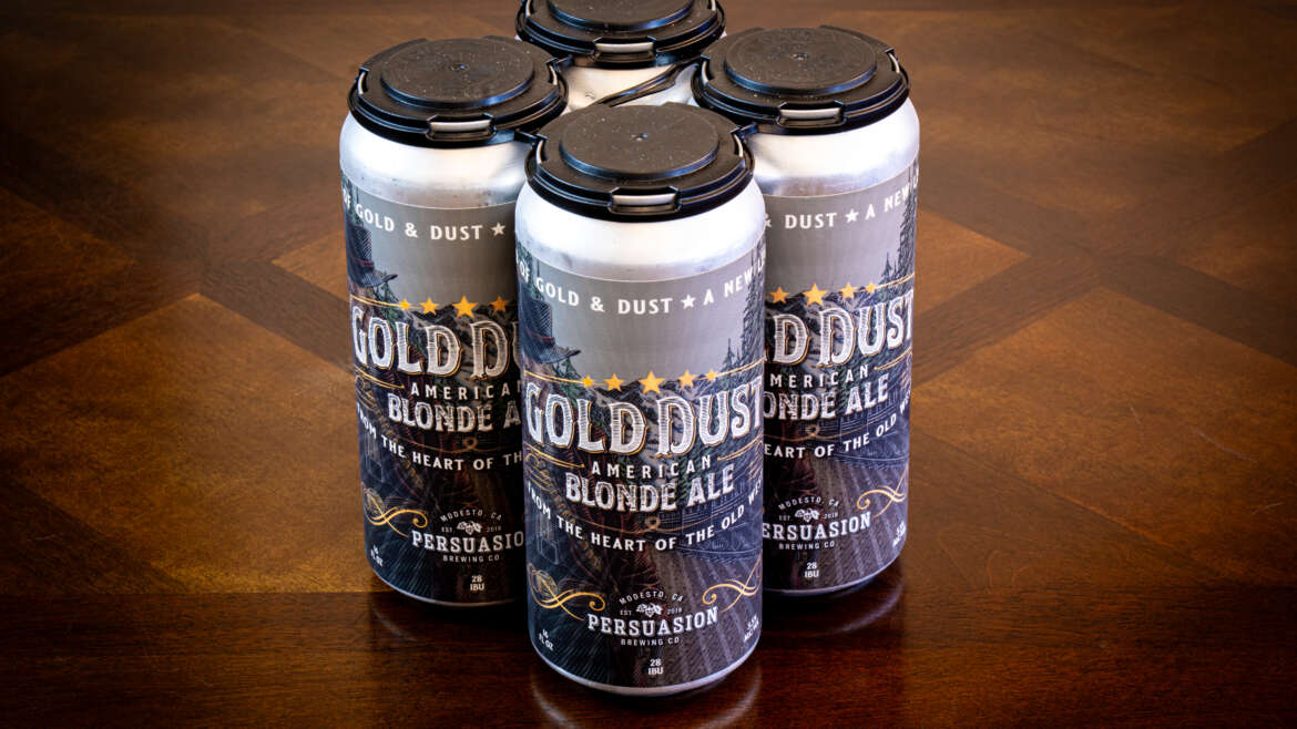 Case Study: Brewing Branding Success – Gold Dust Pizza Beer Label Production