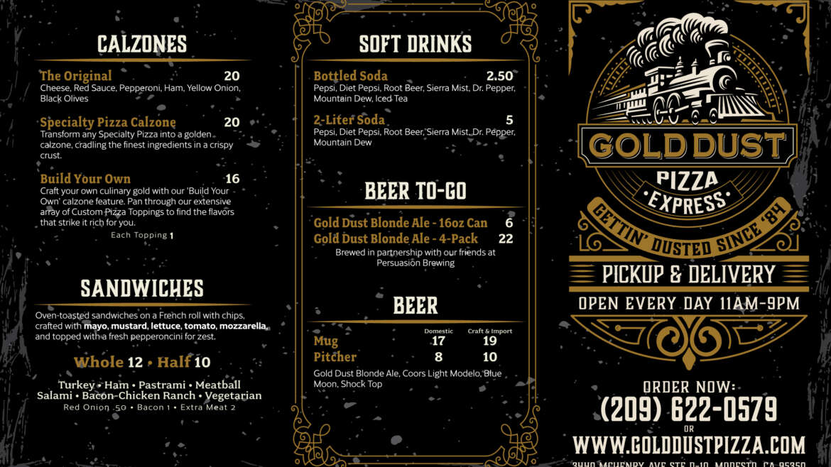 Case Study: Perfectly Branded Menus – Designing for Gold Dust Pizza Express